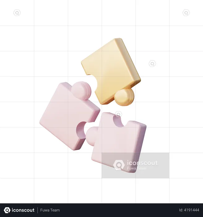 Puzzle  3D Illustration
