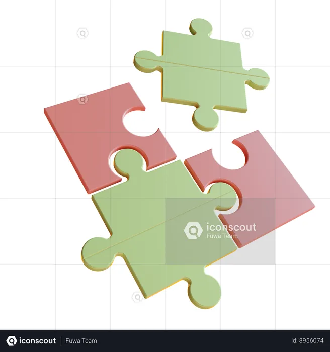 Puzzle  3D Illustration