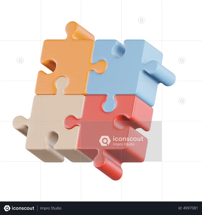 Puzzle  3D Icon