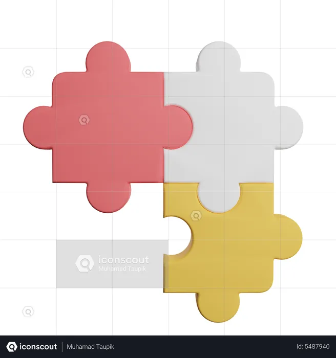 Puzzle  3D Icon