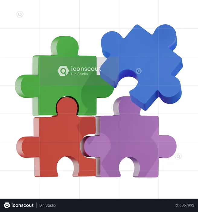 Puzzle  3D Icon