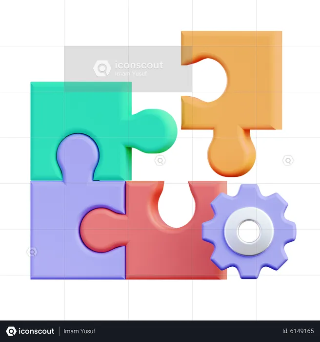 Puzzle  3D Icon