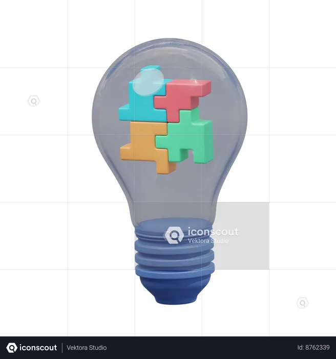 Puzzle Idea  3D Icon