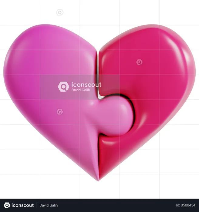 Puzzle of Love  3D Icon