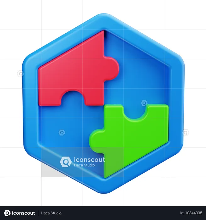 Puzzle Piece  3D Icon