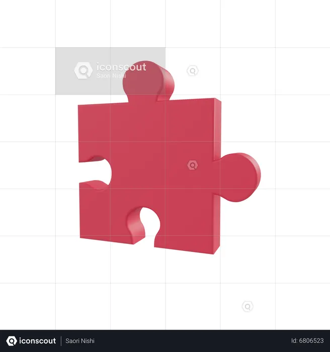 Puzzle Piece  3D Icon
