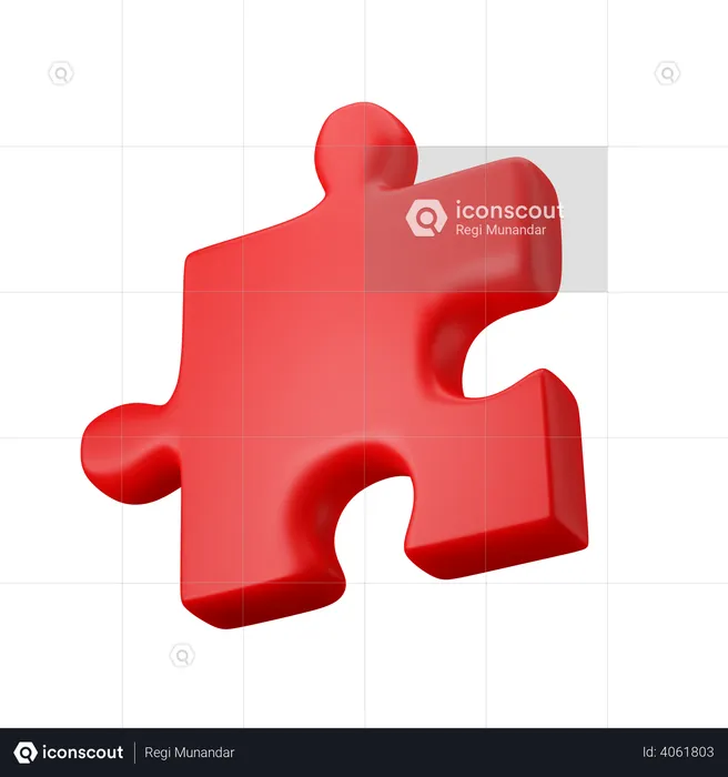 Puzzle Piece  3D Illustration