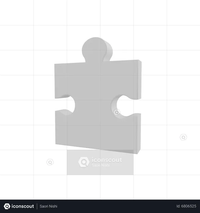 Jigsaw Puzzle 3D Icon download in PNG, OBJ or Blend format