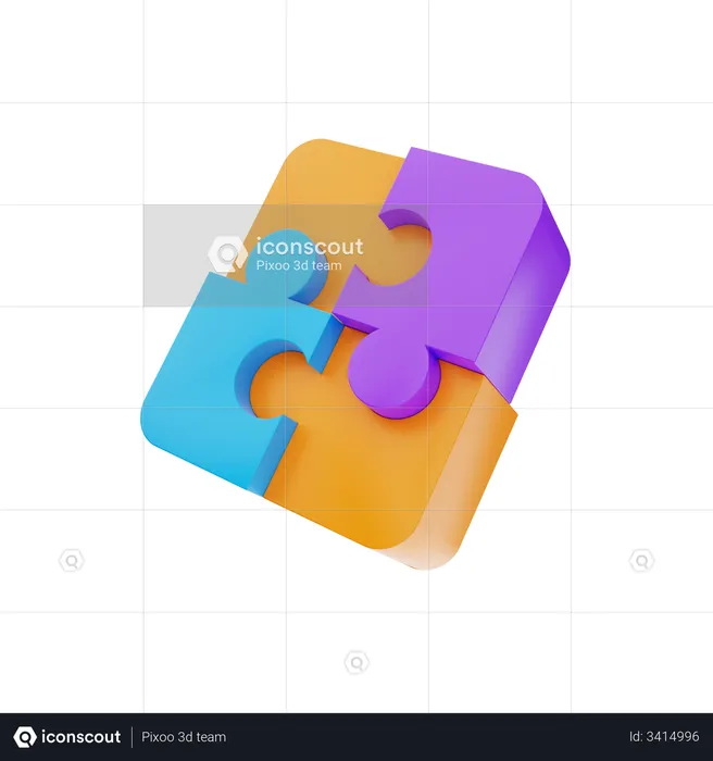 Puzzleteil  3D Icon