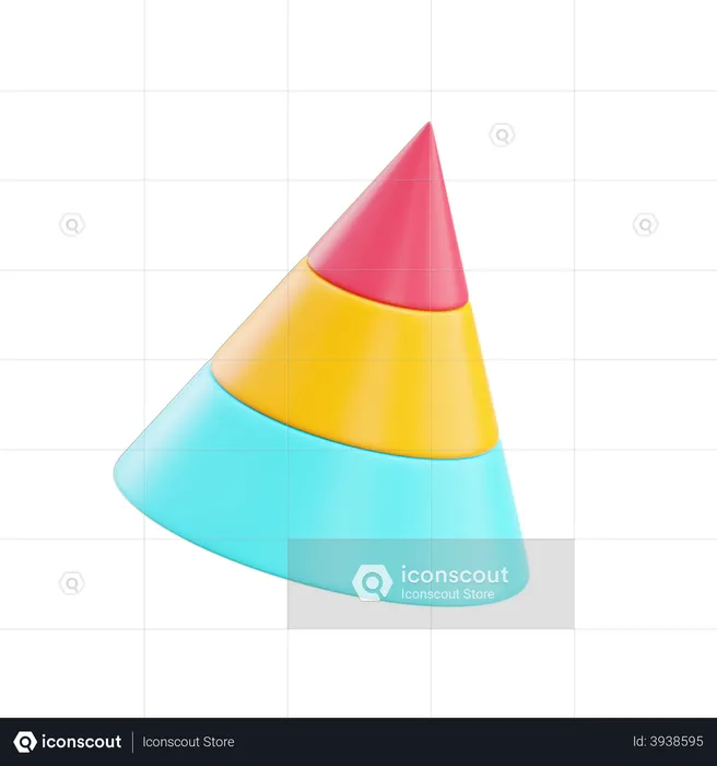 Pyramid Chart  3D Illustration