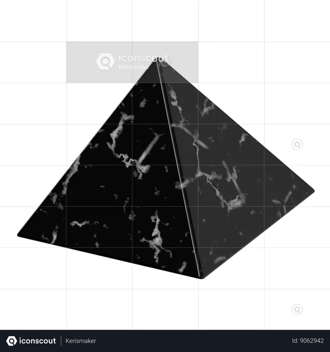 Pyramid Marble  3D Icon