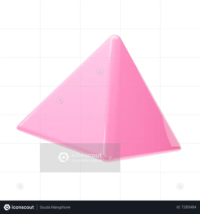 Pyramid Shape  3D Icon