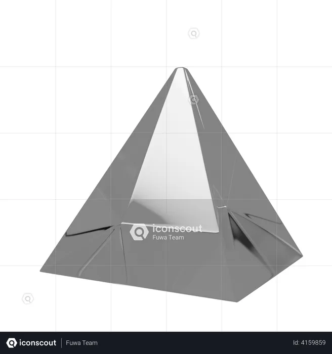 Pyramid Shape  3D Illustration