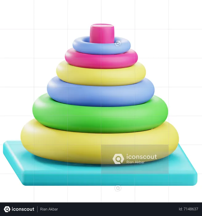 Pyramid Toy  3D Icon