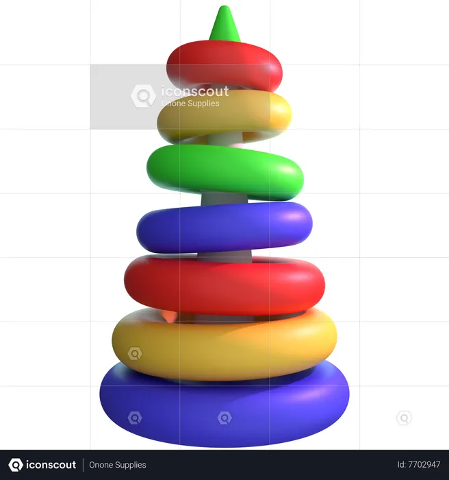 Pyramid Toy  3D Icon