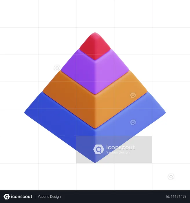 Pyramide  3D Icon