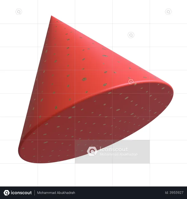 Pyramide cylindrique  3D Illustration