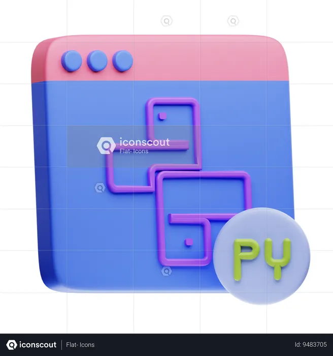 Python  3D Icon