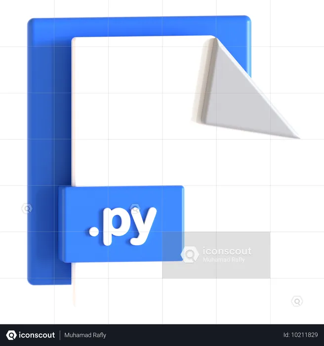 Python言語  3D Icon