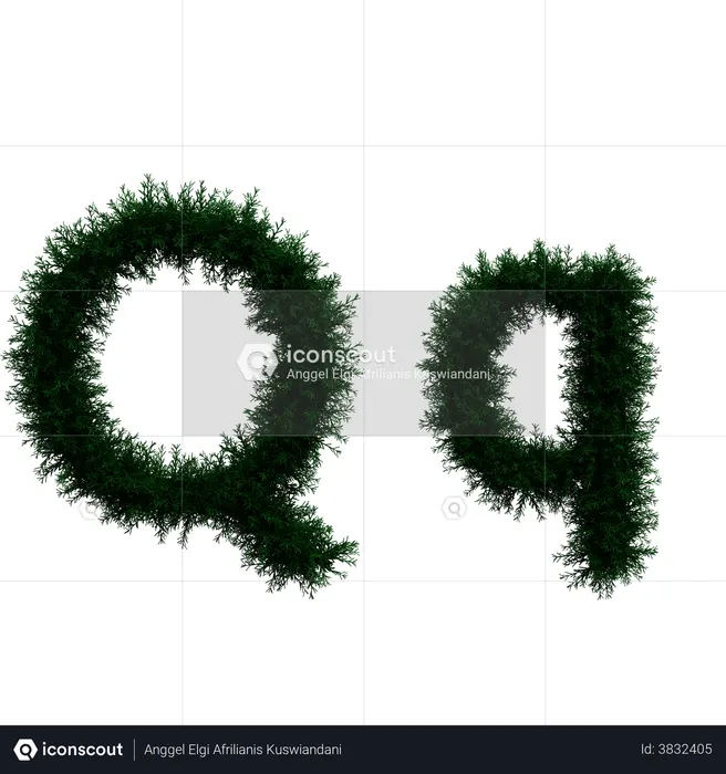 Q  3D Icon