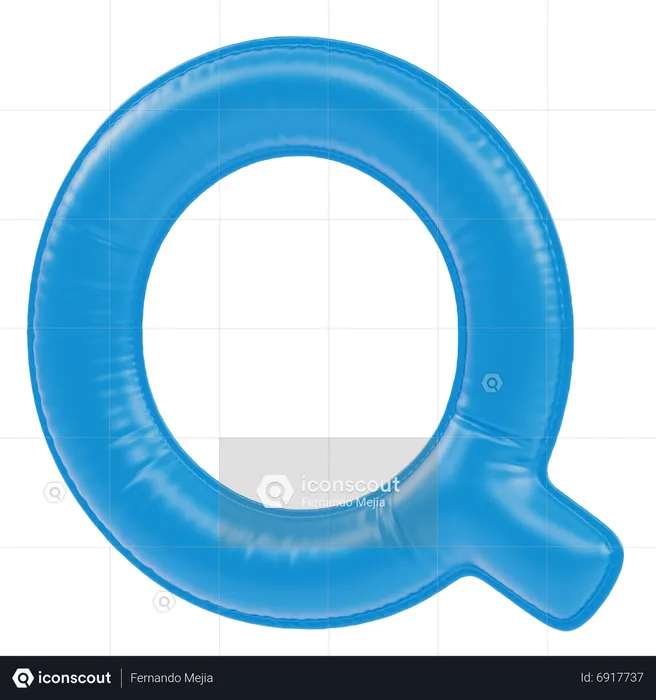 Q  3D Icon