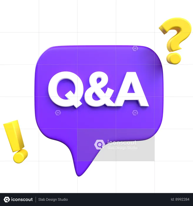 Q And A Chat  3D Icon
