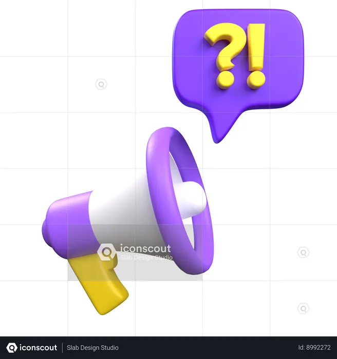 Q And A Information  3D Icon