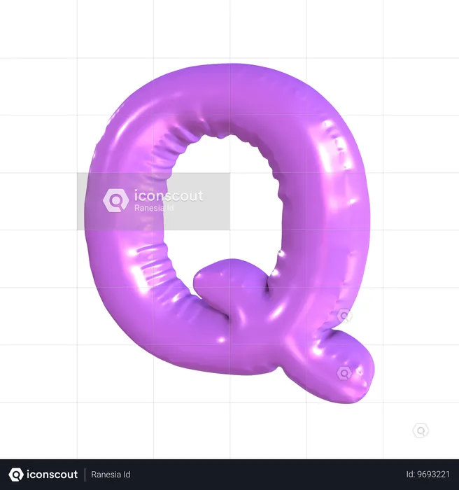 Q 후자  3D Icon