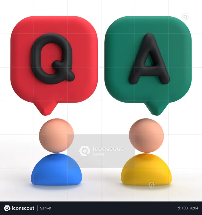 Qa  3D Icon