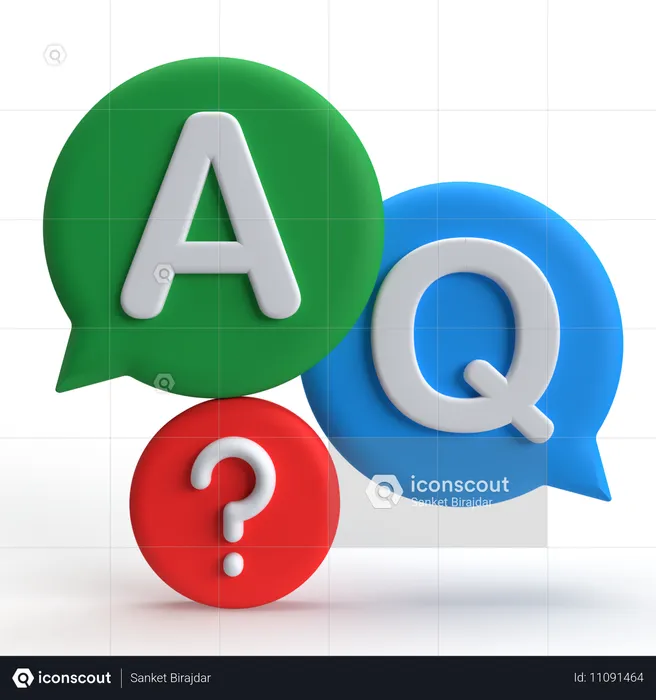 Qa  3D Icon