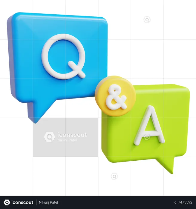 Qa  3D Icon