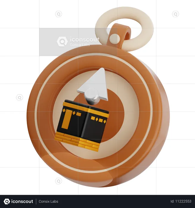 Qibla  3D Icon