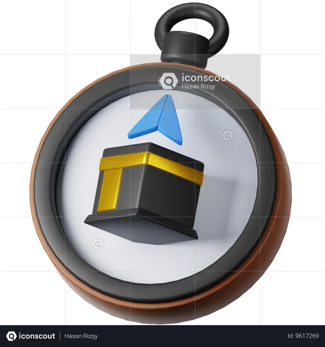 Qibla  3D Icon