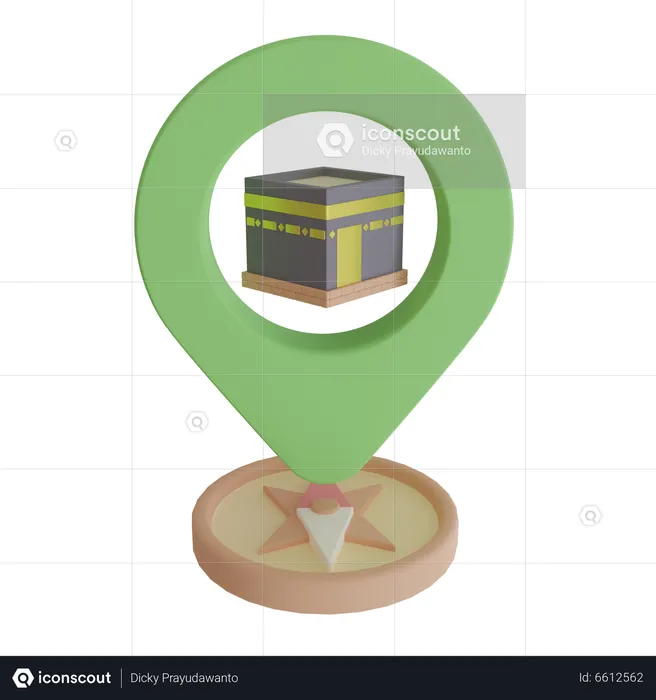Qibla Finder  3D Icon