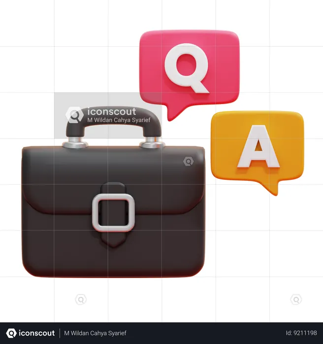 QnA  3D Icon