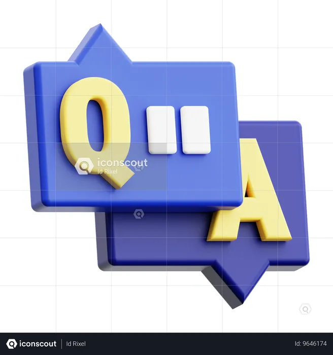 QnA  3D Icon