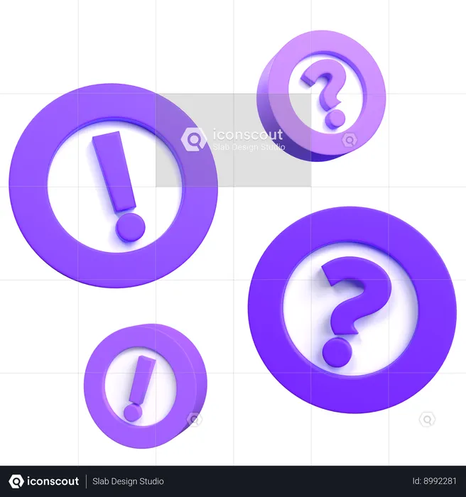 QnA message  3D Icon