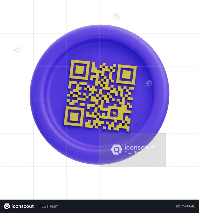 Qr Code  3D Icon