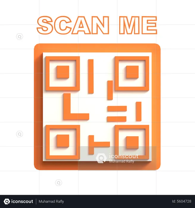 Qr Code  3D Icon