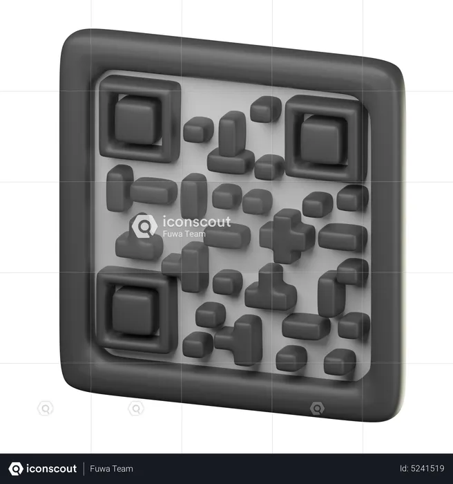 Qr Code  3D Icon