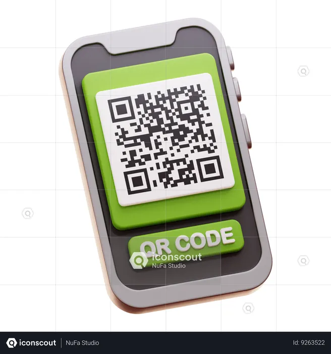 QR CODE  3D Icon