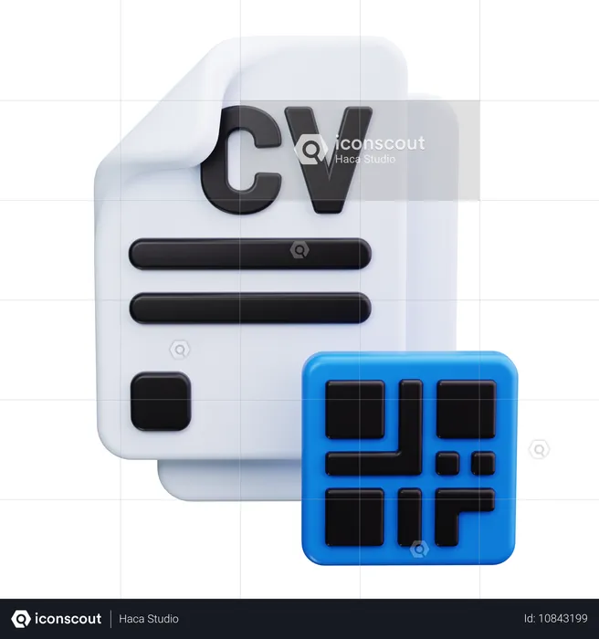 QR Code  3D Icon