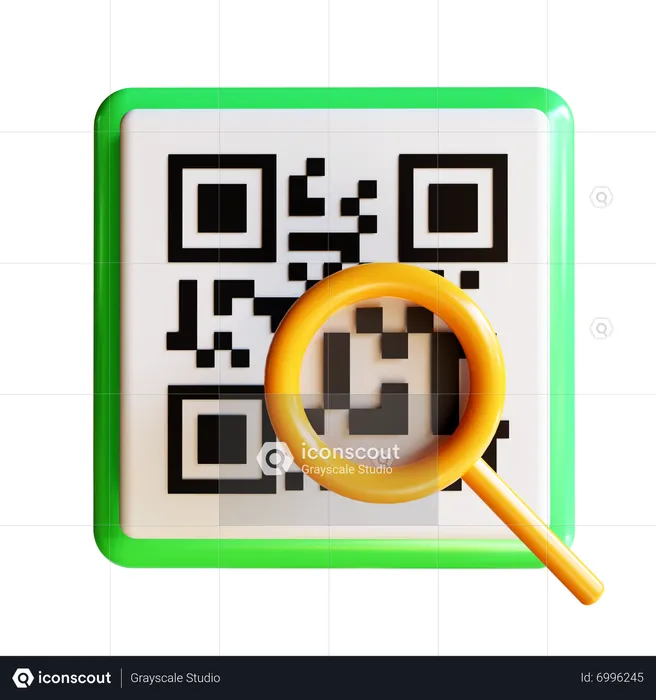 Qr Code Scan  3D Icon