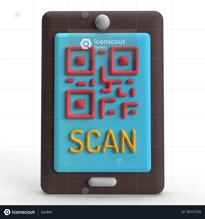 Analyse QR  3D Icon