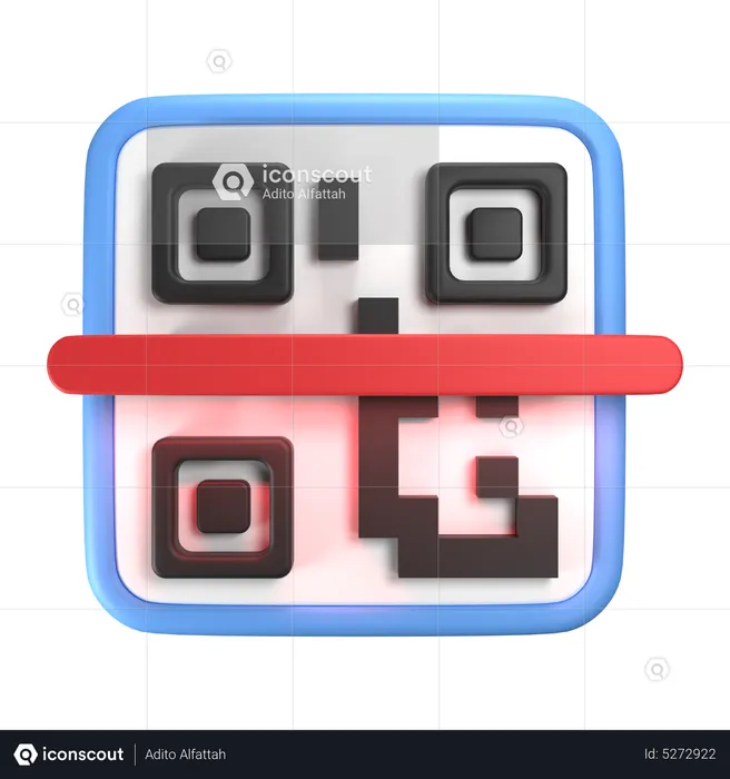 Qr Scan  3D Icon