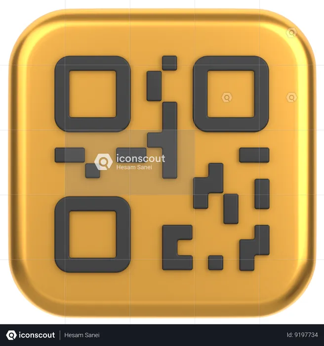 Qrcode  3D Icon