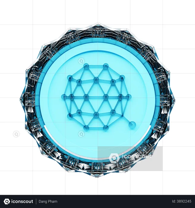 QTUM  3D Illustration