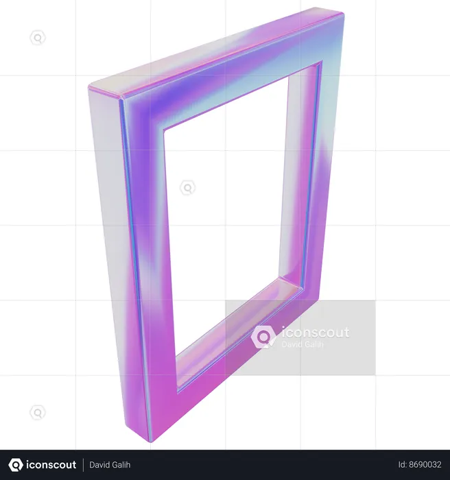 Quadrado Abstrato  3D Icon