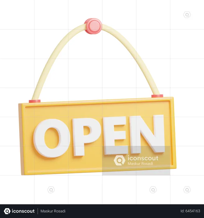 Quadro aberto  3D Icon
