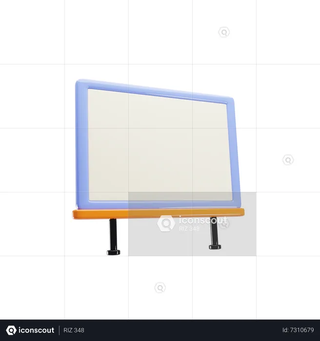 Quadro branco  3D Icon